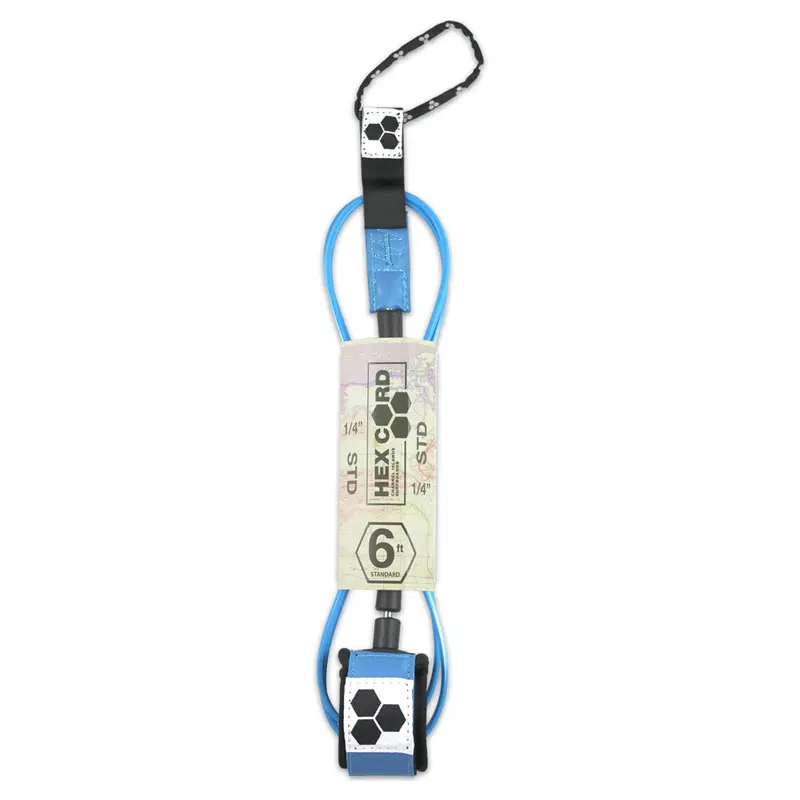 Channel Islands Hex Cord Standard Leash – 6Ft Blue 1