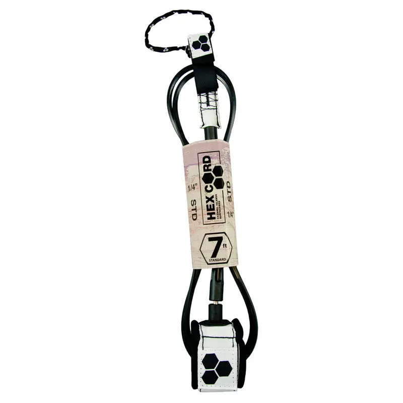 Channel Islands Hex Cord Standard Leash – 7Ft White 1