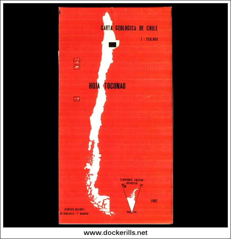 Chile Geological Map (1:250,000) – Toconao Sheet, Antofagasta Region 1