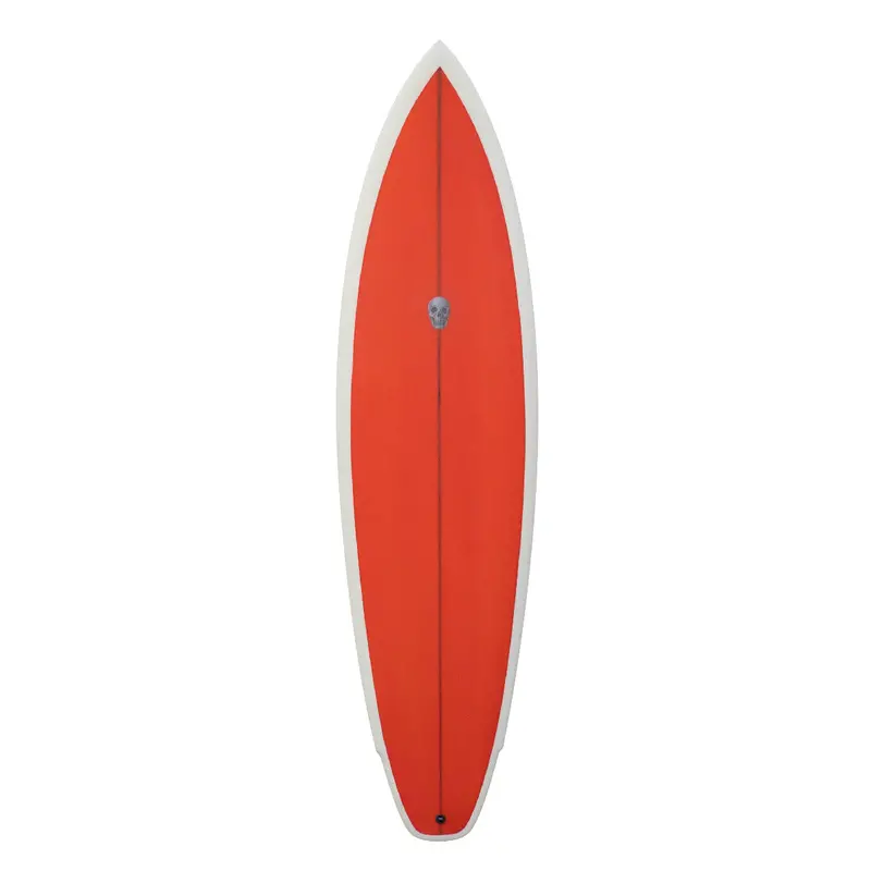 Christenson Lane Splitter Mid-Fin Surfboard – 7'0", Orange 1
