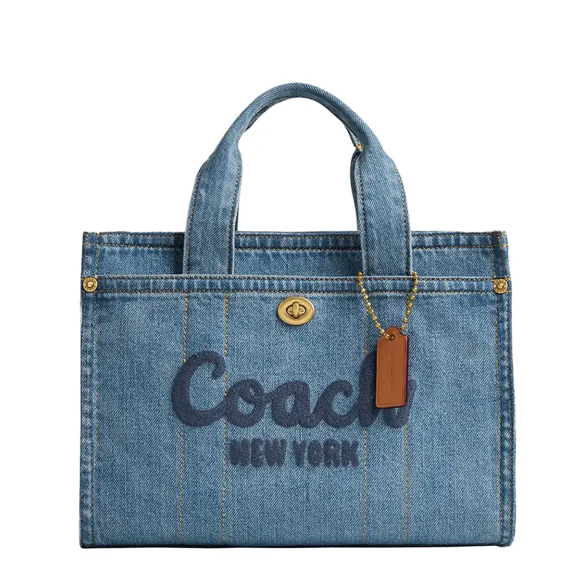 Coach Denim Cargo Tote – 26" Roomy & Stylish Daily Tote For Women 1