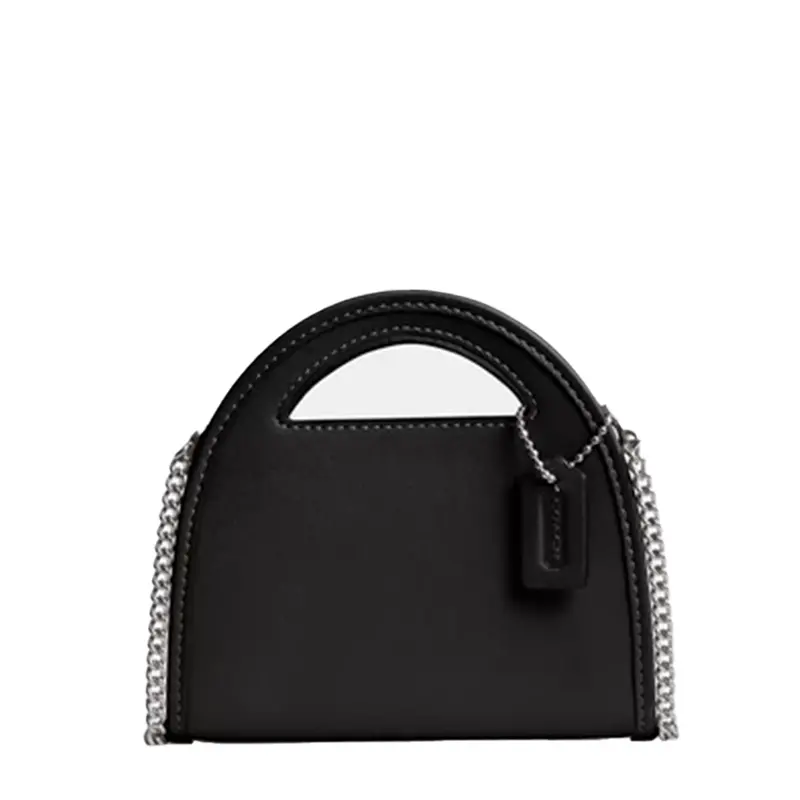 Coach Glovetanned Leather Top-Handle Card Case For Women – Jet Black 1