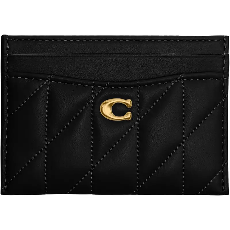 Coach Quilted Pillow Leather Card Holder 1
