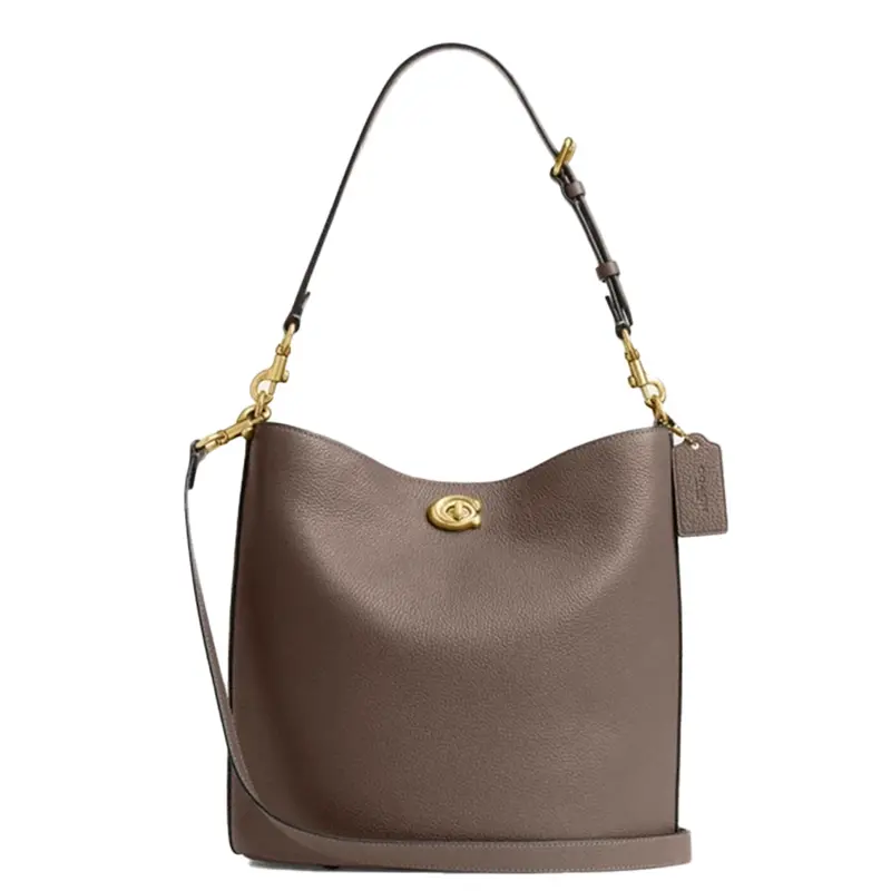 Coach Willow Soft Bucket Bag For Women In Dark Stone 1