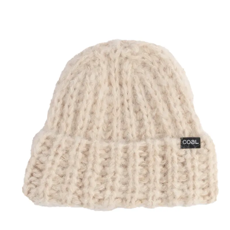Coal Aurora Plush Beanie In Off-White 1