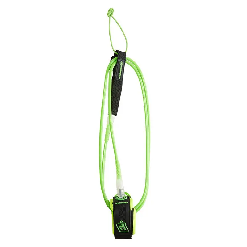 Creatures Of Leisure 6-Foot Competition Leash – Lime/Clear 1