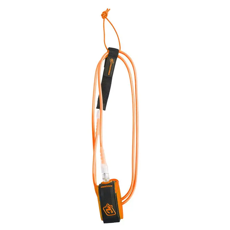 Creatures Of Leisure 6-Foot Competition Leash – Orange/Clear 1