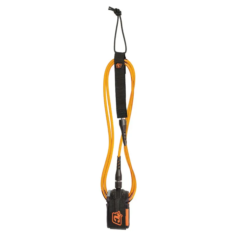Creatures Of Leisure 6-Foot Competition Leash – White/Orange 1