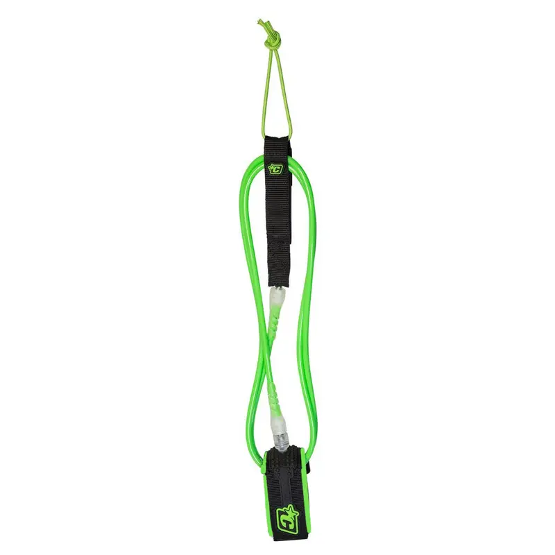 Creatures Of Leisure 6-Foot Pro Ankle Leash – Lime And Clear 1