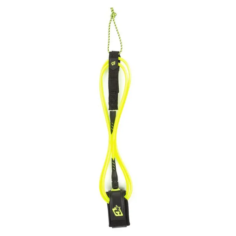 Creatures Of Leisure 6-Foot Pro Surf Leash – Black And Citrus 1