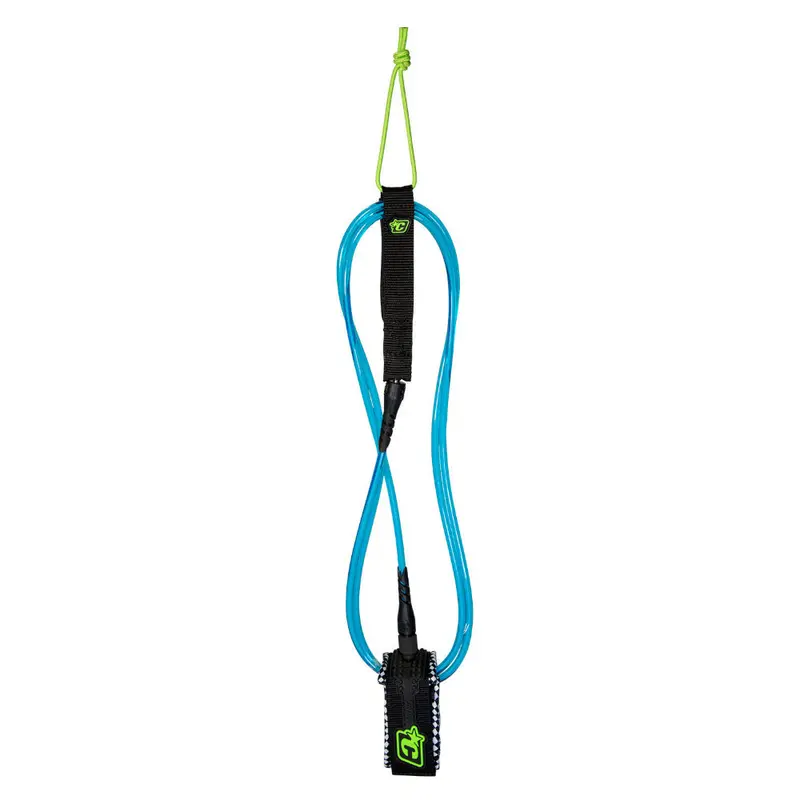 Creatures Of Leisure 6-Foot Pro Surf Leash – Cyan And Black 1