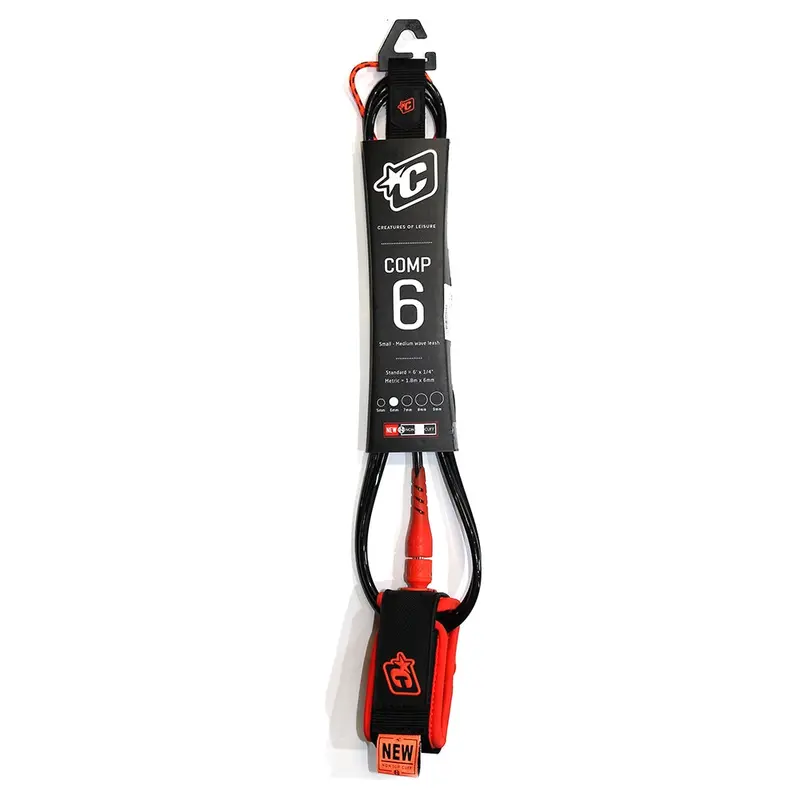 Creatures Of Leisure 6Ft Comp Leash – Black & Orange 1