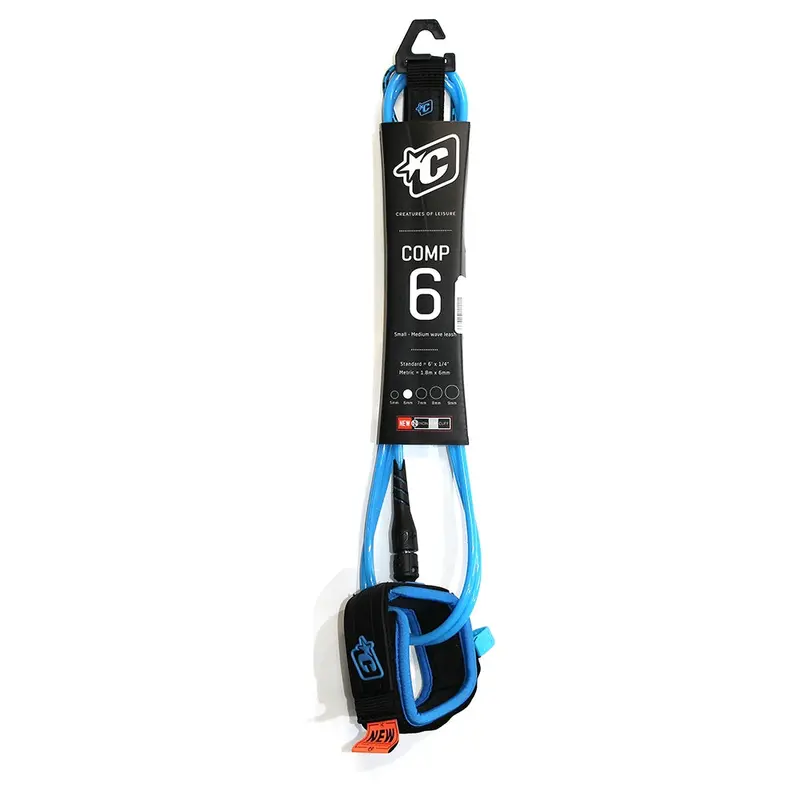 Creatures Of Leisure 6Ft Competition Leash – Cyan & Black 1