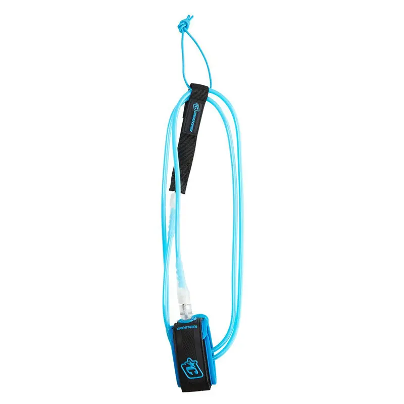 Creatures Of Leisure 7-Foot Pro Leash – Cyan/Clear 1