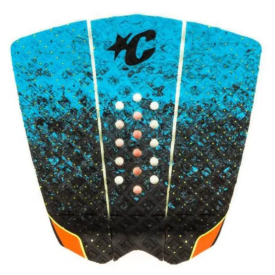 Creatures Of Leisure Griffin Colapinto Three-Piece Tail Pad – Cyan Fade With Orange Highlights 1