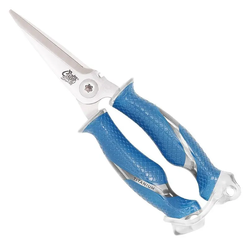 Cuda Heavy-Duty Titanium Snips – 8", Straight-Cut Design 1