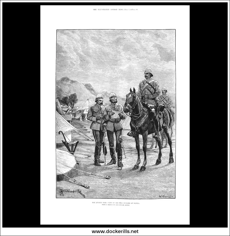 Dakka Encampment Of The 10Th Hussars, February 1879 – Afghan War Illustration 1