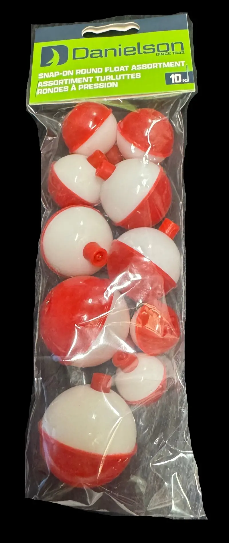 Danielson Snap-On Round Float Assortment – 10-Piece Buoy Set 1