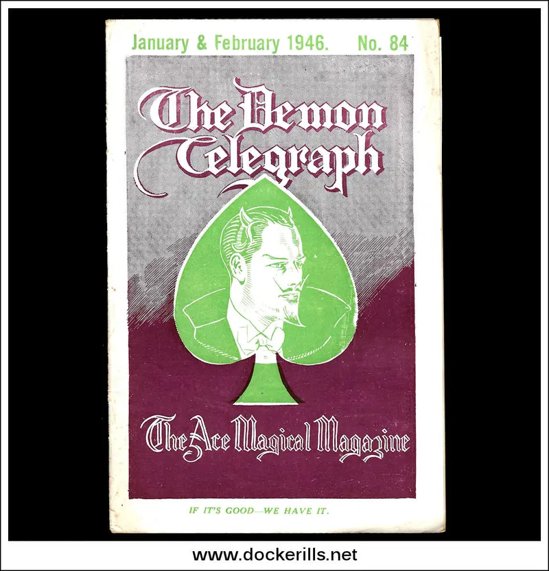Demon Telegraph Issues 84 (Jan–Feb 1946) – Dual-Number Vintage Conjuring Periodical By L. Davenport & Co. 1