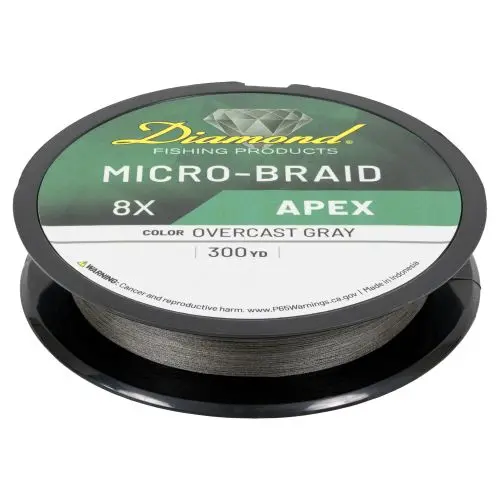 Diamond Fishing Products Apex 8X Micro Braid Fishing Line – Sold By The Yard