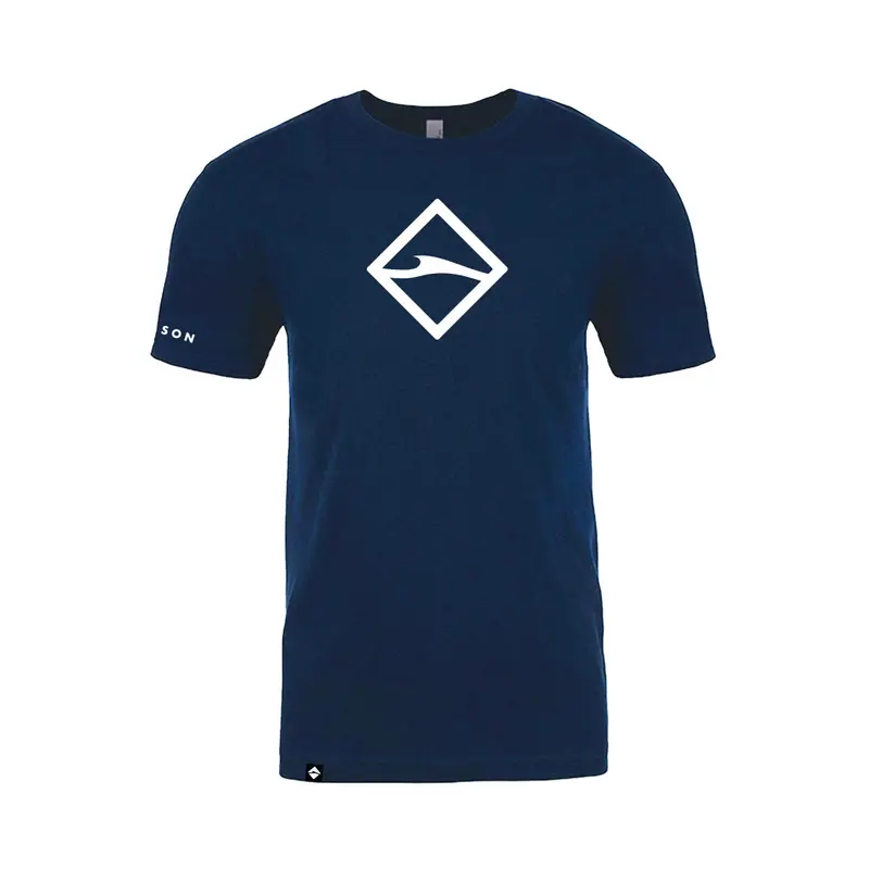 Diamond Logo T-Shirt – Heathered Navy By Lamson 1