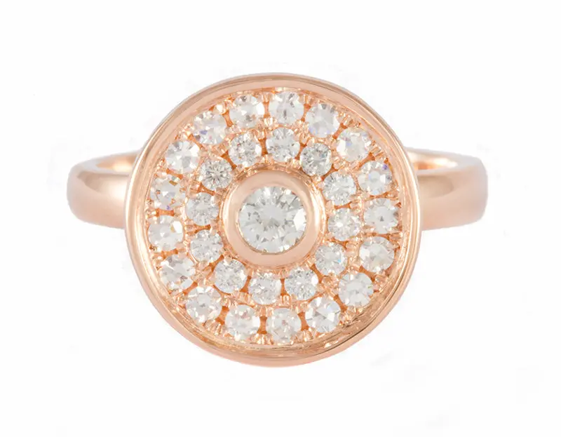 Diamond-Set Pinwheel Brooch 1