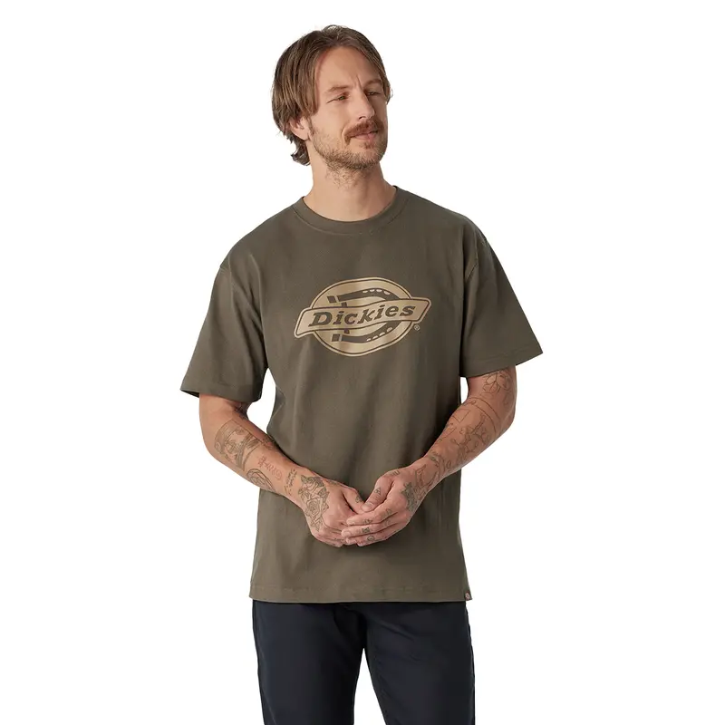 Dickies Men'S Heavyweight Cotton Logo T-Shirt 1