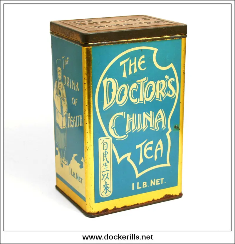 Doctors China Tea Antique Tin – Harden Bros. & Lindsay Ltd. Advertising Collectible 1