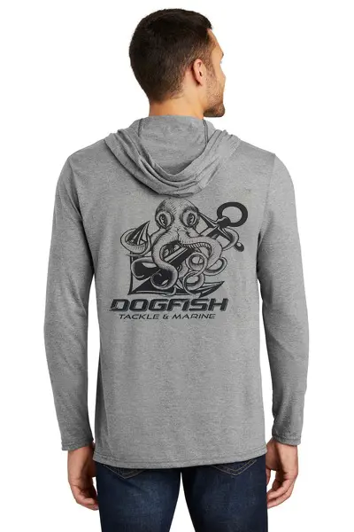 Dogfish Octopus Logo Hooded Long-Sleeve Microfiber Top 1