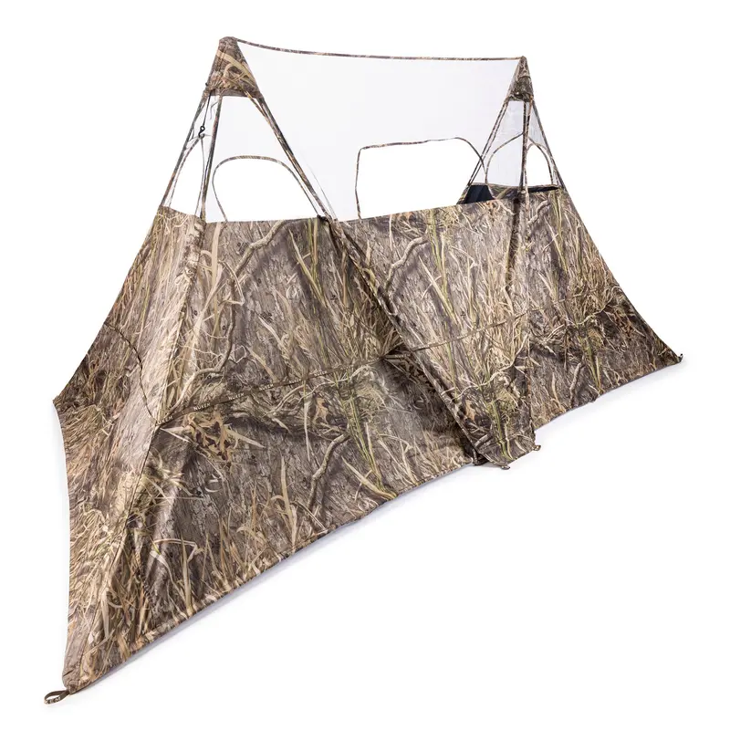 Double Up System Hunting Blind — Mossy Oak Habitat Camo 1