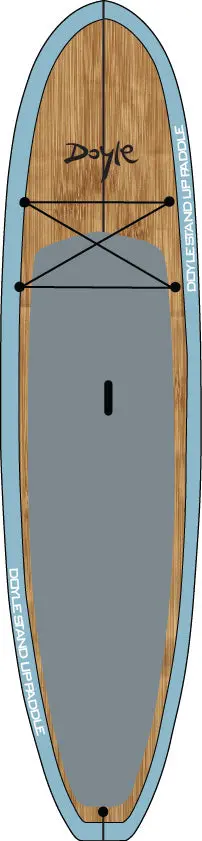 Doyle Sport Series Bamboo-Decked Sup – Light Blue Hue 1