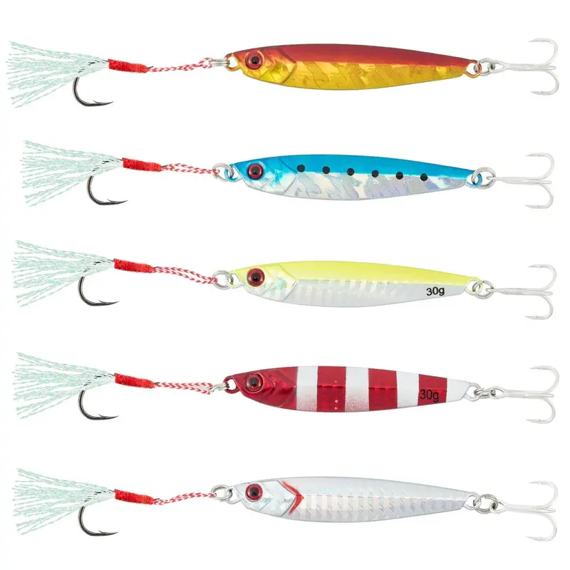 Dr.Fish 1-Ounce Metal Jig With Assist Hook – Offshore & Inshore Vertical Jigging Lure 1