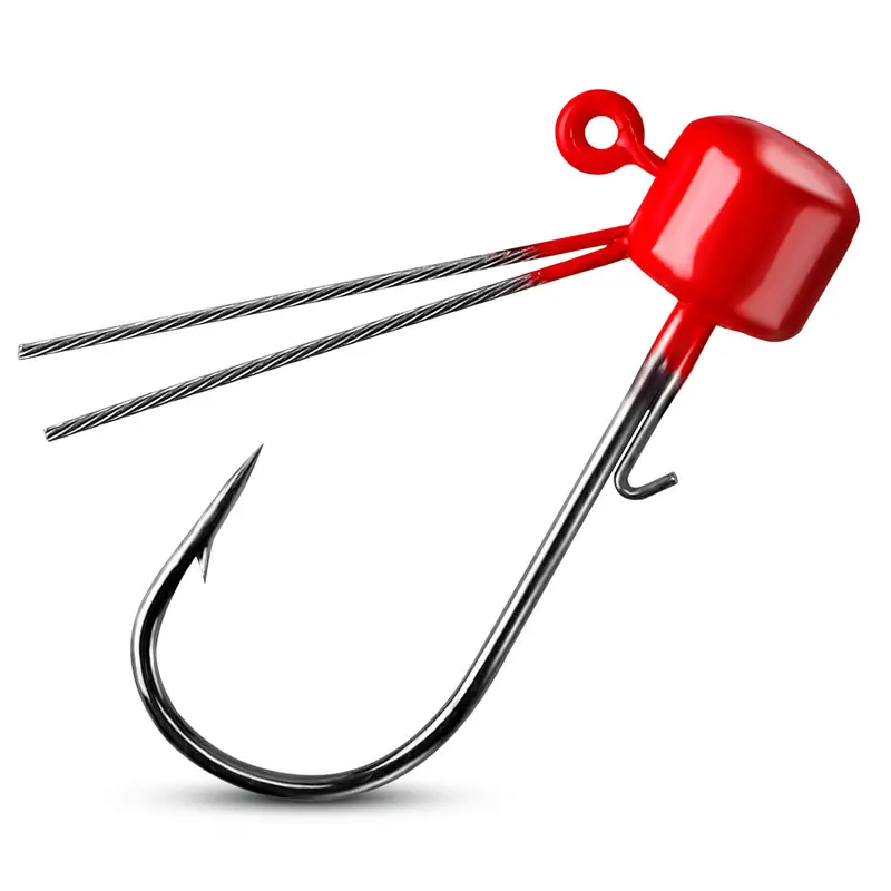 Dr.Fish 10-Pack Weedless Ned Rig Jig Heads — 1/4 Oz To 3/16 Oz For Cover Fishing 1