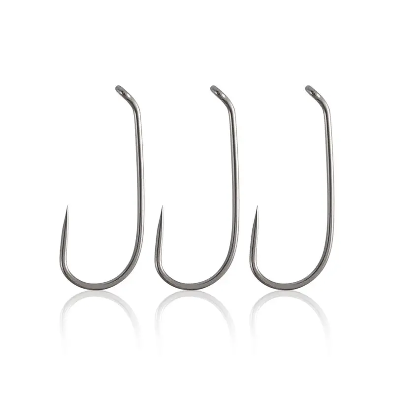 Dr.Fish 100-Pack Barbless Dry Fly Hooks – Sizes 12 To 18 1