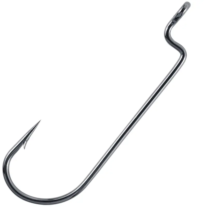 Dr.Fish 100-Piece Premium Offset Worm Hooks – Wide-Range Sizing 1