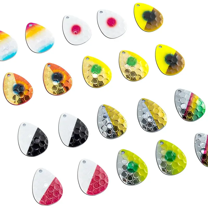 Dr.Fish 20-Pack Colorado Blade Spinners – For Custom Lure Assembly 1