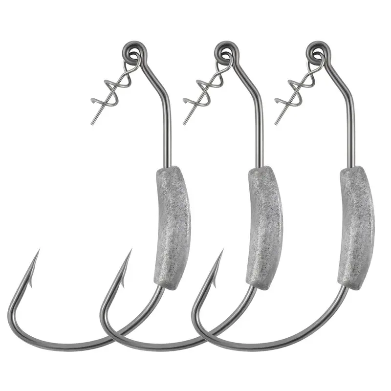 Dr.Fish 20-Pack Weighted Swimbait Hooks – 1/6 Oz To 1/4 Oz 1