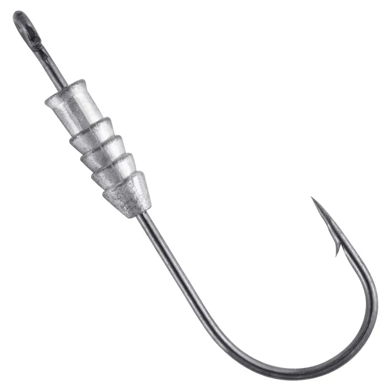 Dr.Fish 20-Pack Weighted Worm Hooks (2/0–6/0) 1