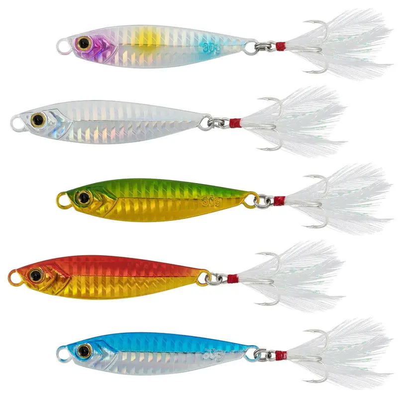 Dr.Fish 5-Pack Long-Casting Metal Jigs – 0.5 Oz To 2 Oz Weights 1