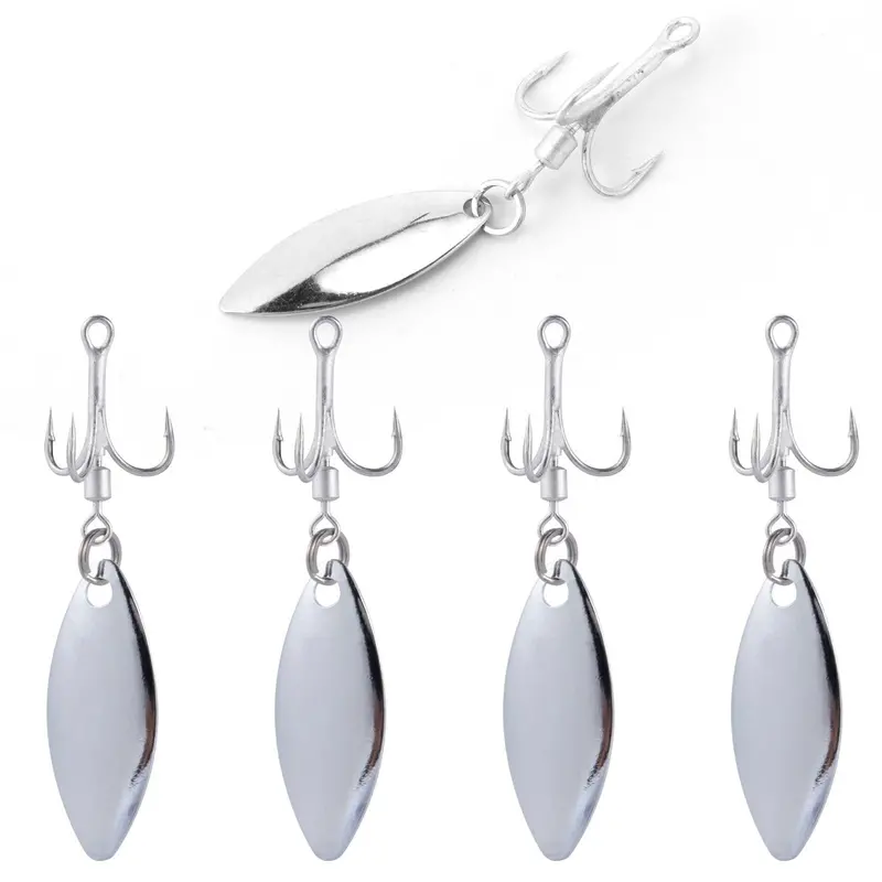 Dr.Fish Blade Spinner Hooks – 10-Pack Fishing Lures For Freshwater Angling 1