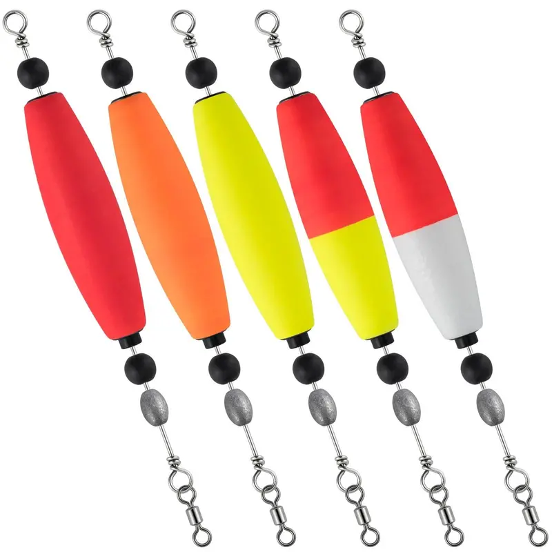 Dr.Fish Catfish Float Rigs – 5-Pack Rattling Bobbers (2.5–3 Inch) 1