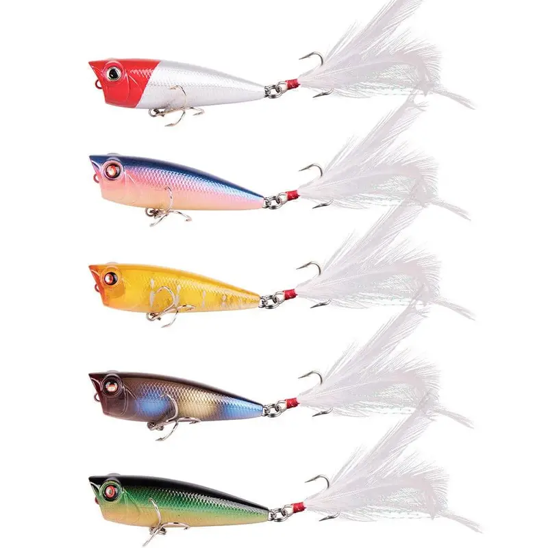 Dr.Fish Compact Topwater Popper – 2.5 Inch, 0.3 Oz 1