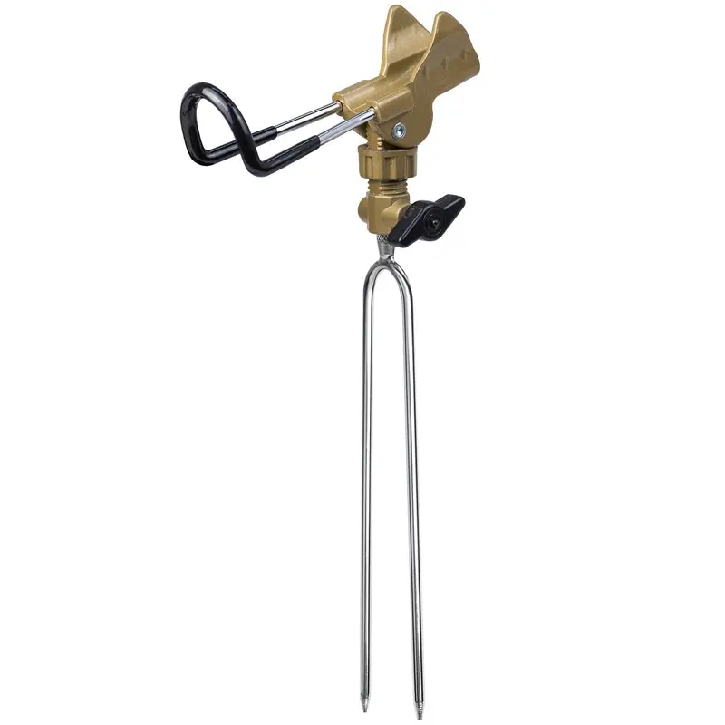 Dr.Fish Gold-Finished Fishing Rod Holder – Adjustable Clamp Mount For Boats, Kayaks & Shore Use 1