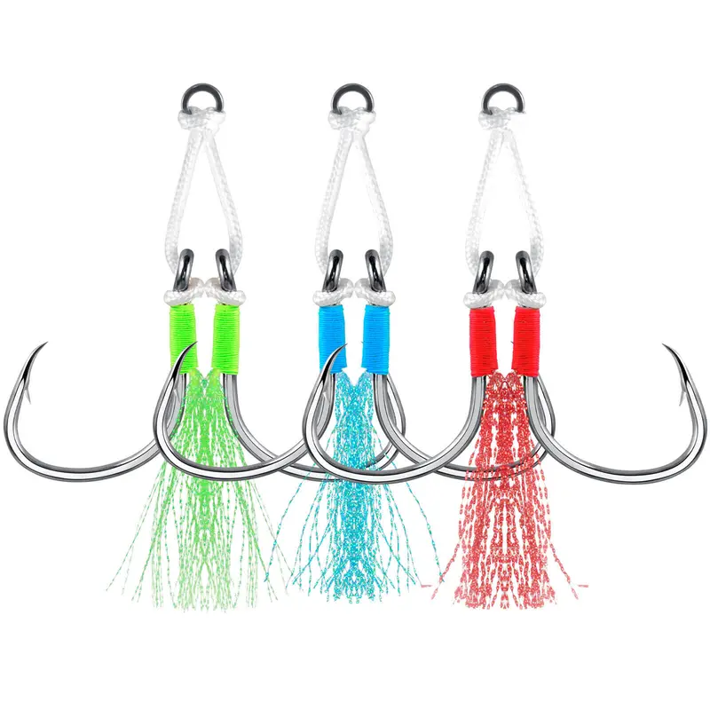 Dr.Fish Heavy-Duty Jig Hooks Set – 10-Pack, Sizes #1/0 To #4/0 1