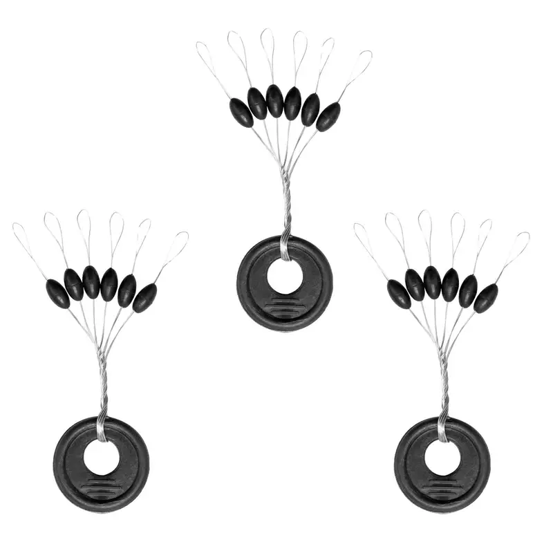 Dr.Fish High-Elasticity Rubber Bobber Stoppers – 1200-Pack For Secure Float Positioning 1