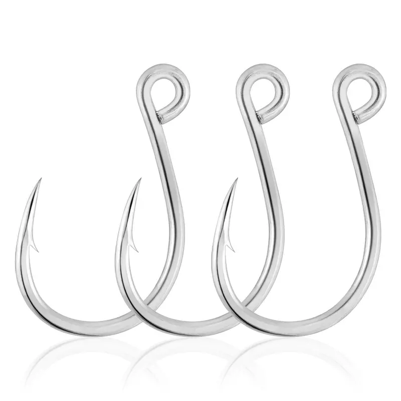 Dr.Fish Inline Single Hooks – 30-Pack (#8 To 9/0, Sharp & Durable) 1