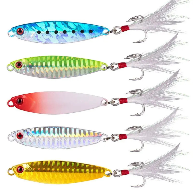 Dr.Fish Long-Casting Metal Jig Kit – 5-Piece 0.35–2.12 Oz Weights 1