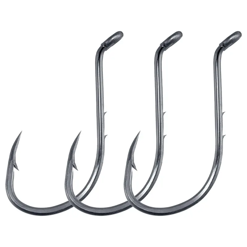 Dr.Fish Octopus Fishing Hooks – 100-Pack, High-Carbon Steel, Sizes #6 To 6/0 1