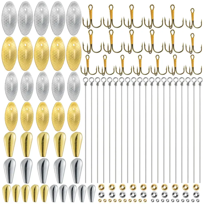 Dr.Fish Premium Spinner Construction Kit – 120-Piece Rig-Building Pack 1
