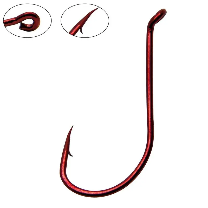 Dr.Fish Red Octopus Fishing Hooks – 100-Piece Assortment (#2 To 5/0) 1